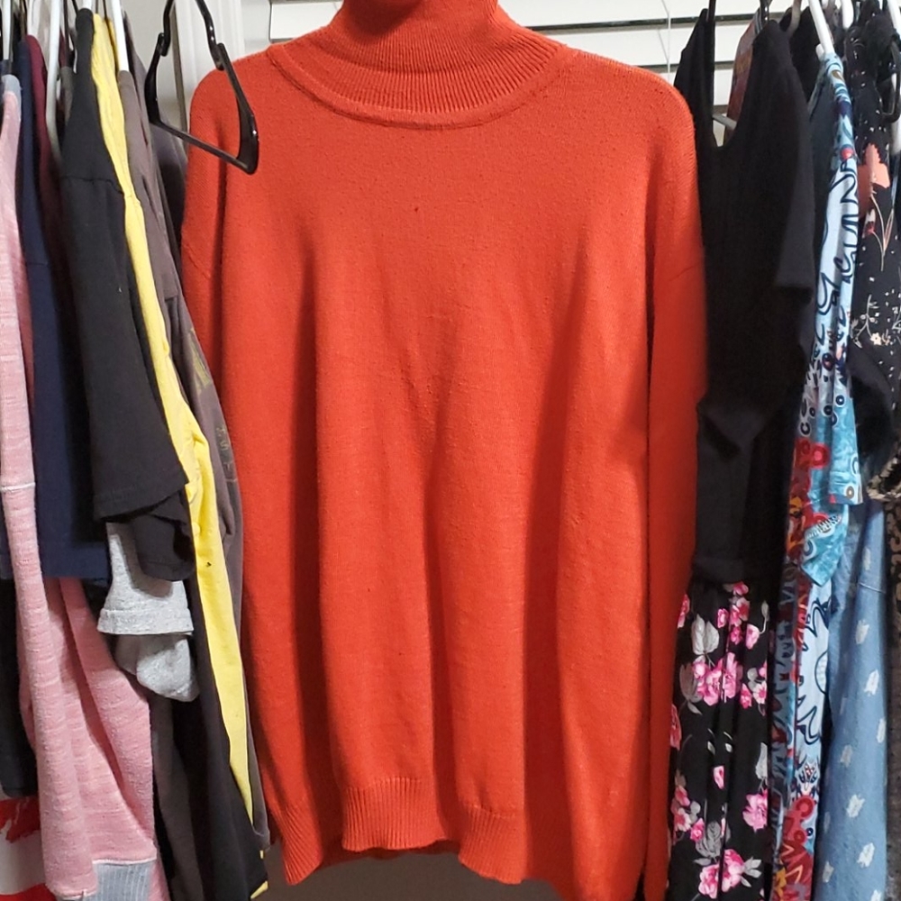 Orange Turtle Neck